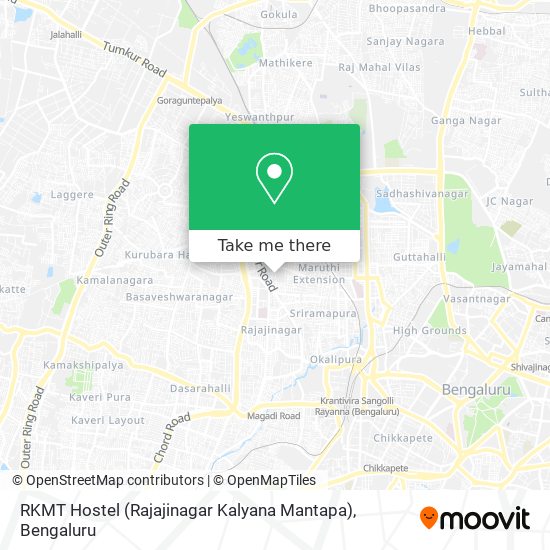 RKMT Hostel (Rajajinagar Kalyana Mantapa) map