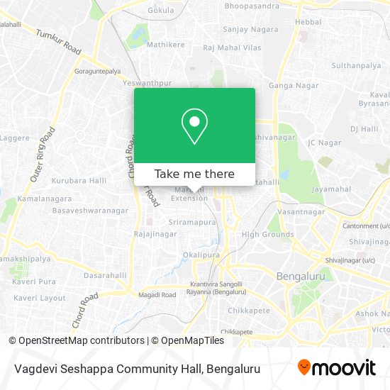 Vagdevi Seshappa Community Hall map
