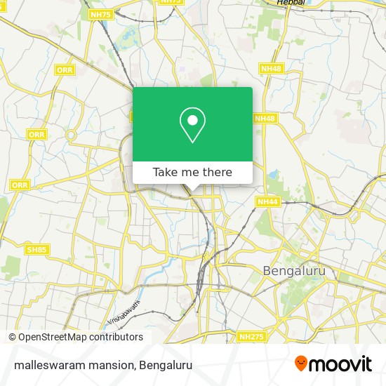 malleswaram mansion map