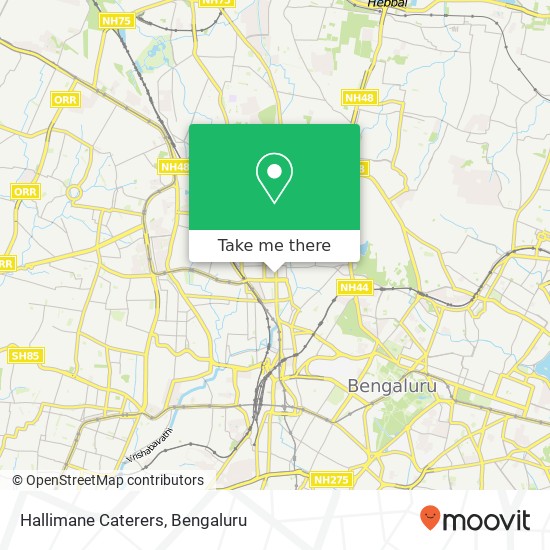 Hallimane Caterers map