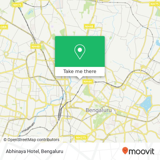 Abhinaya Hotel map