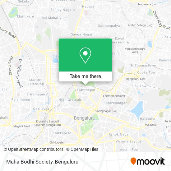Maha Bodhi Society map
