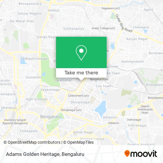 Adams Golden Heritage map