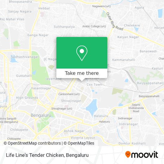 Life Line's Tender Chicken map