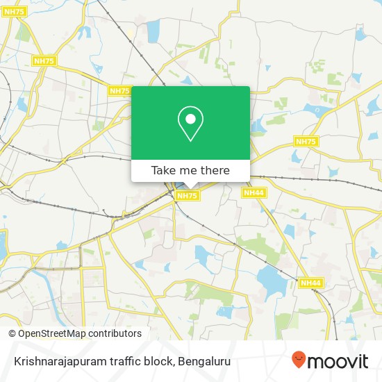 Krishnarajapuram traffic block map