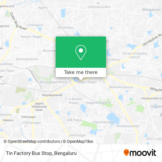 Tin Factory Bus Stop map