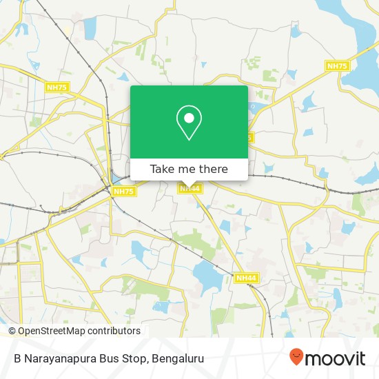 B Narayanapura Bus Stop map