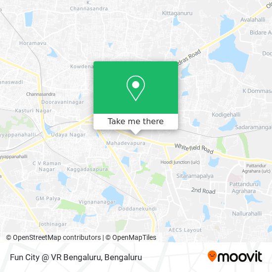 Fun City @ VR Bengaluru map