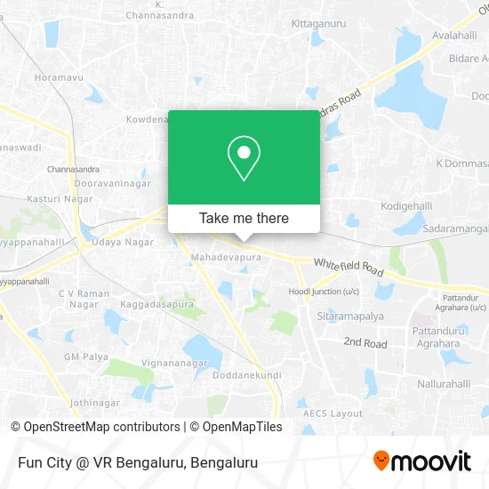 Fun City @ VR Bengaluru map