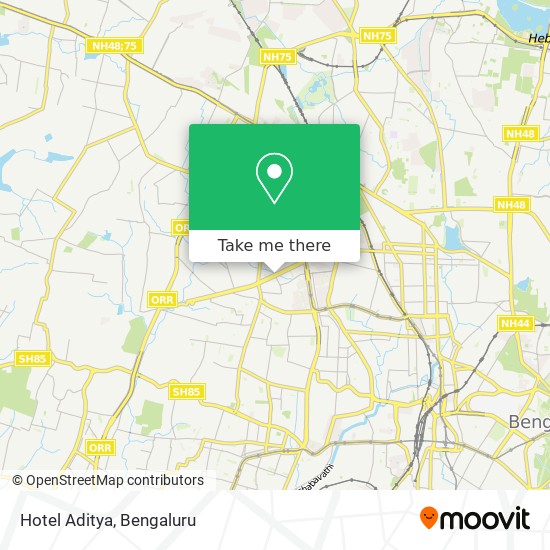 Hotel Aditya map