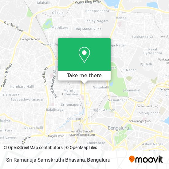 Sri Ramanuja Samskruthi Bhavana map
