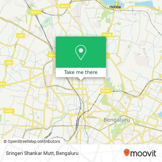 Sringeri Shankar Mutt map