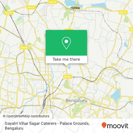 Gayatri Vihar Sagar Caterers  - Palace Grounds map