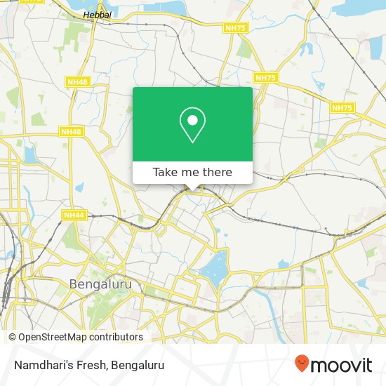 Namdhari's Fresh map