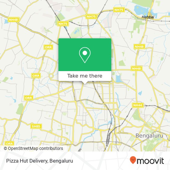 Pizza Hut Delivery map