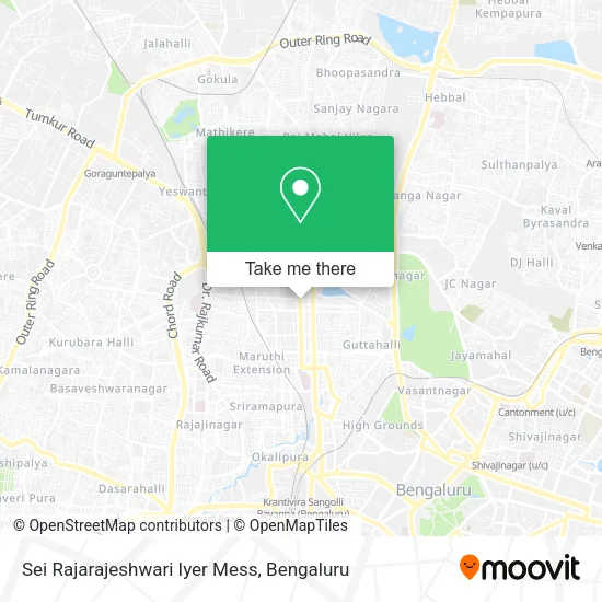 Sei Rajarajeshwari Iyer Mess map