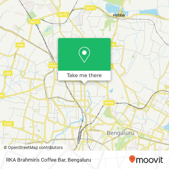 RKA Brahmin's Coffee Bar map
