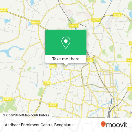 Aadhaar Enrolment Centre map