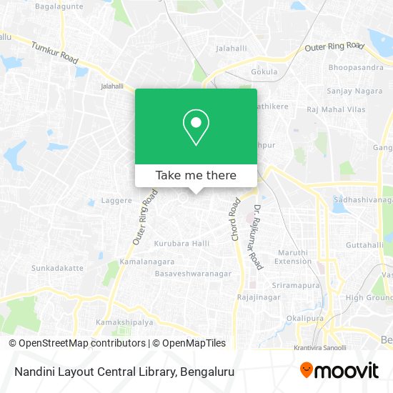 Nandini Layout Central Library map
