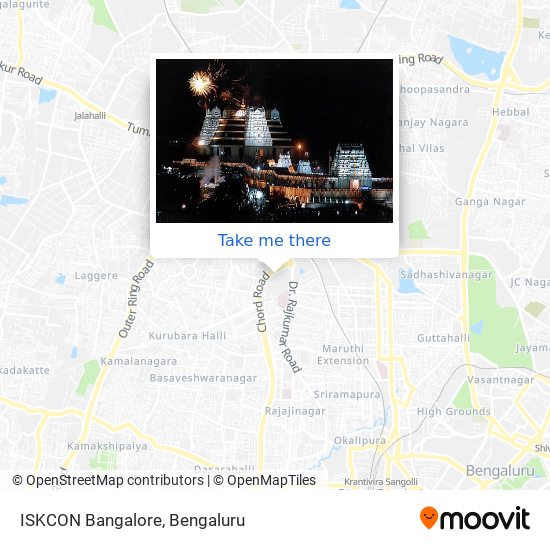 ISKCON Bangalore map