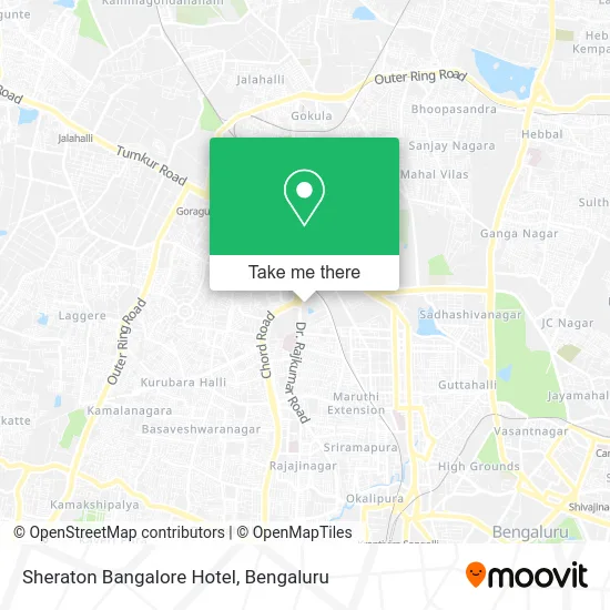 Sheraton Bangalore Hotel map