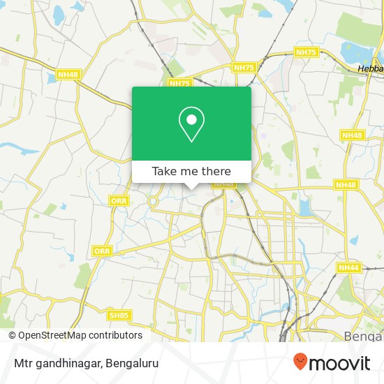 Mtr gandhinagar map