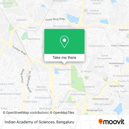 Indian Academy of Sciences map