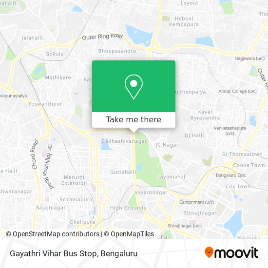 Gayathri Vihar Bus Stop map