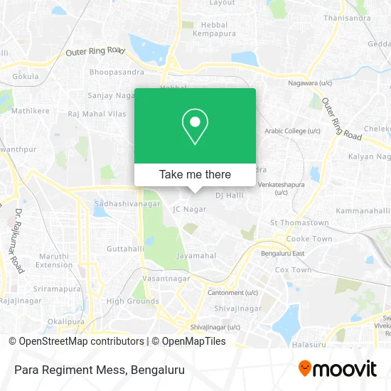 Para Regiment Mess map