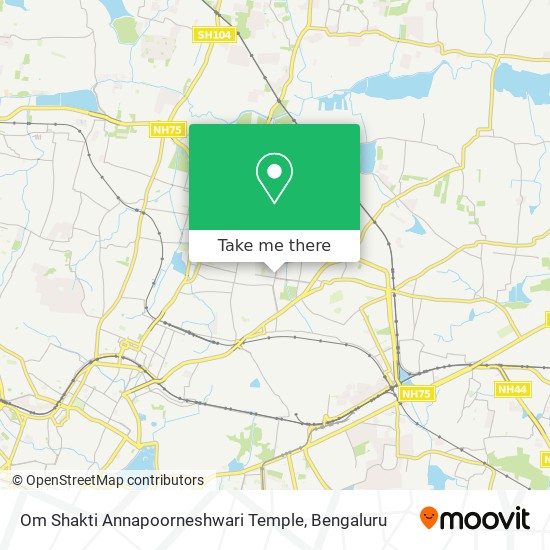 Om Shakti Annapoorneshwari Temple map