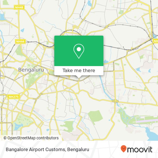 Bangalore Airport Customs map