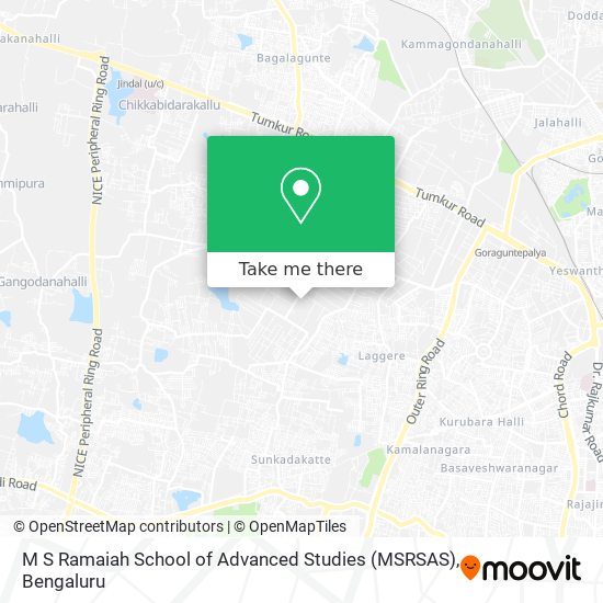M S Ramaiah School of Advanced Studies (MSRSAS) map