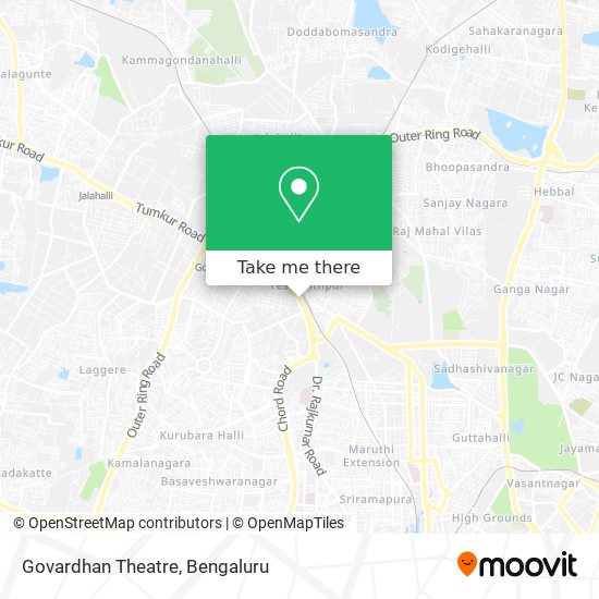 Govardhan Theatre map