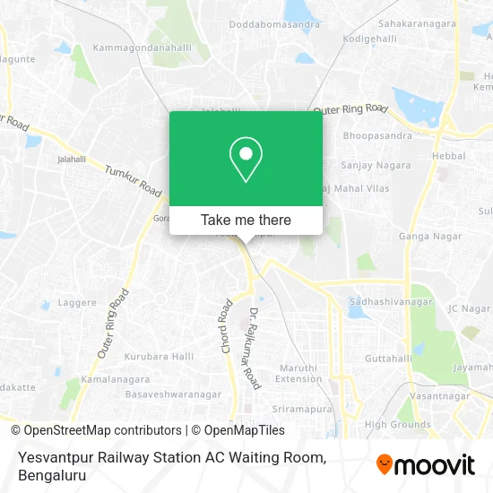 Yesvantpur Railway Station AC Waiting Room map