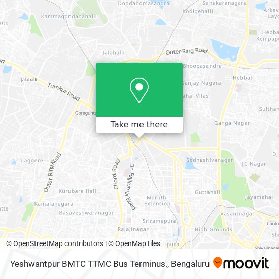 Yeshwantpur BMTC TTMC Bus Terminus. map