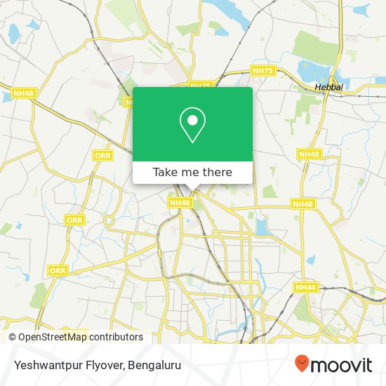 Yeshwantpur Flyover map