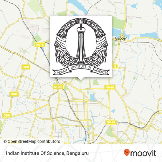Indian Institute Of Science map