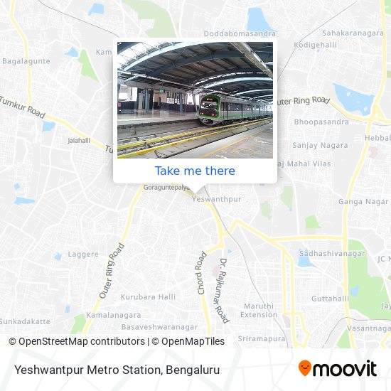 Yeshwantpur Metro Station map