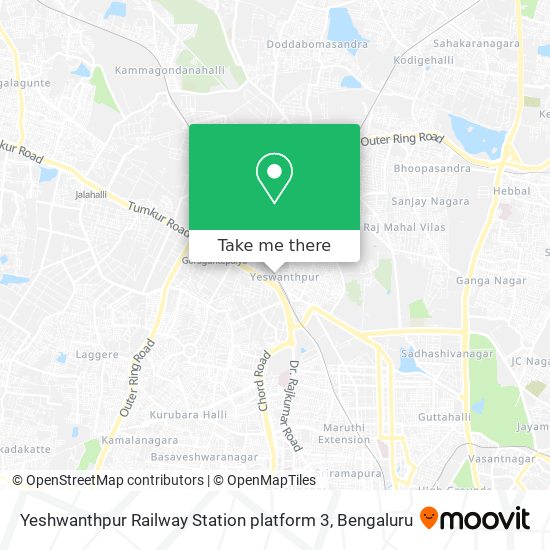 Yeshwanthpur Railway Station platform 3 map