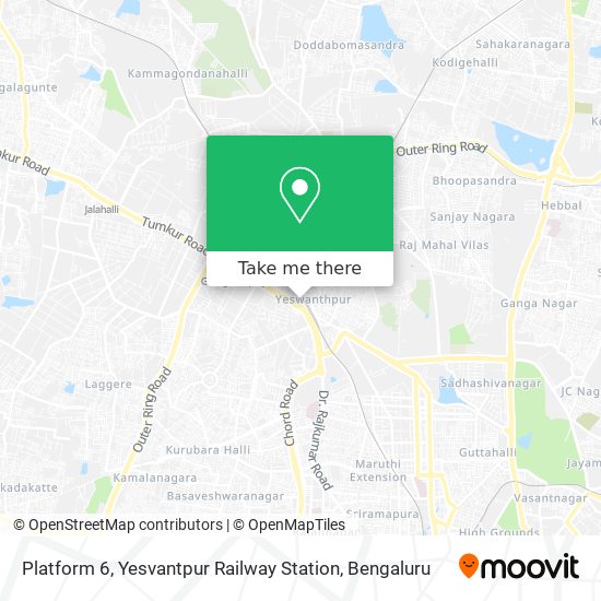Platform 6, Yesvantpur Railway  Station map