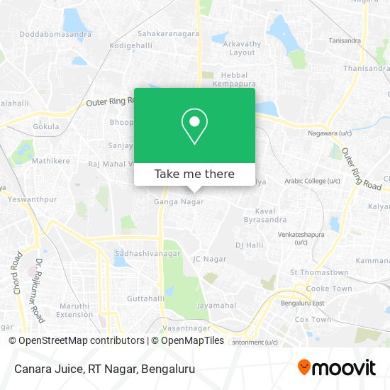 Canara Juice, RT Nagar map