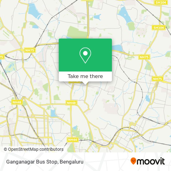 Ganganagar Bus Stop map