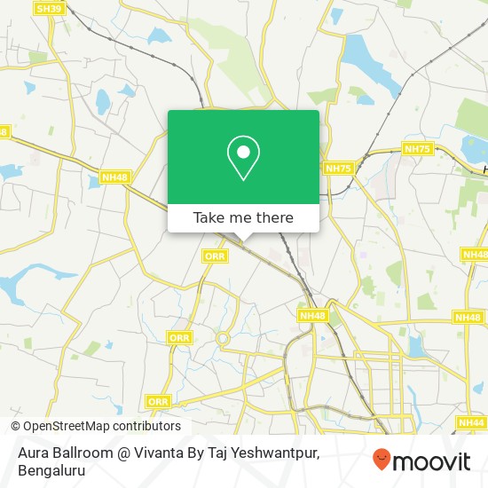 Aura Ballroom @ Vivanta By Taj Yeshwantpur map