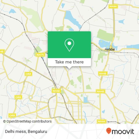 Delhi mess map