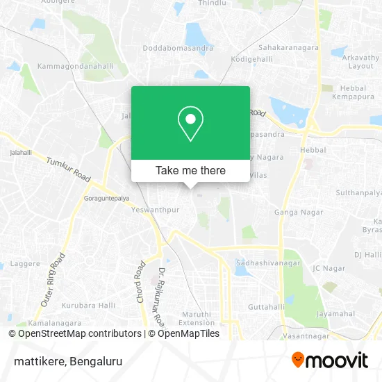 mattikere map