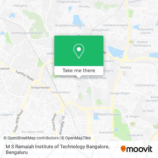 M S Ramaiah Institute of Technology Bangalore map