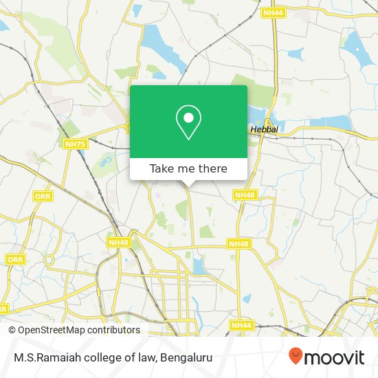 M.S.Ramaiah college of law map