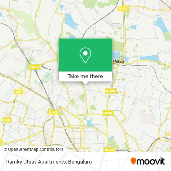 Ramky Utsav Apartments map