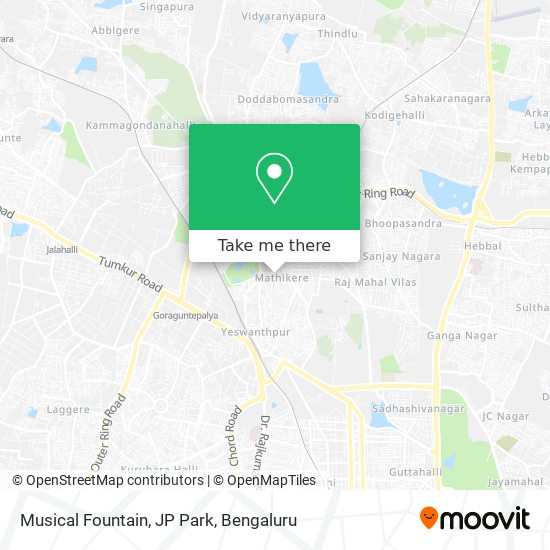 Musical Fountain, JP Park map