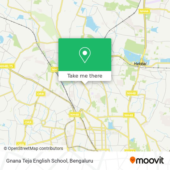 Gnana Teja English School map